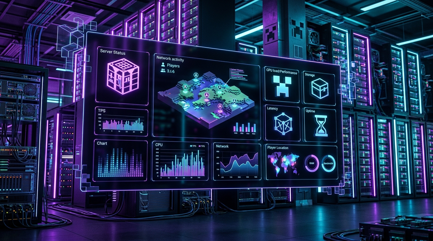 Futuristic Minecraft Server Setup and Deployment Terminal
